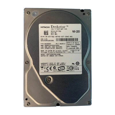Dell 250GB 7200RPM SATA 3Gb/s 16MB Cache Hard Drive for TY782, 3.5-Inch - Compatible with Dell servers