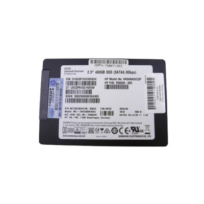 HP VK0480GECQP 480GB SATA 6Gb/s SSD for ProLiant Server Gen8
