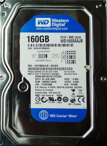 WD071600AAJB - Western Digital 160GB 7200RPM IDE 8MB 3.5" HDD