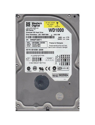 Western Digital Caviar 100GB 7200RPM EIDE 2MB Cache Hard Drive for Desktop Computers
