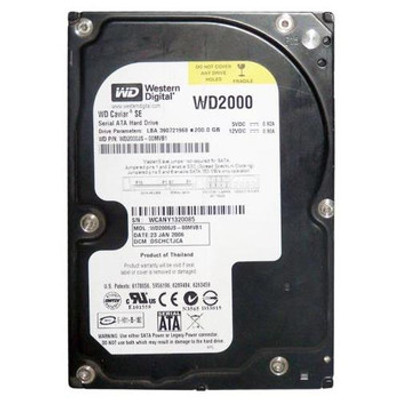 WD2000JS-00MVB1 - Western Digital Caviar SE 200GB 7200RPM SATA 3Gb/s 8MB Cache CE 3.5-Inch Hard Drive