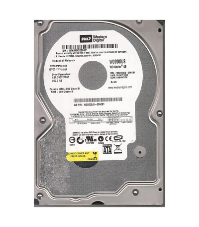 Western Digital Caviar SE 200GB 7200RPM SATA Hard Drive for CE 3.5-Inch - WD2000JS-00NCB1