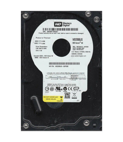Western Digital Caviar SE 200GB SATA Hard Drive for CE 3.5-Inch - WD2000JS-00PDB0