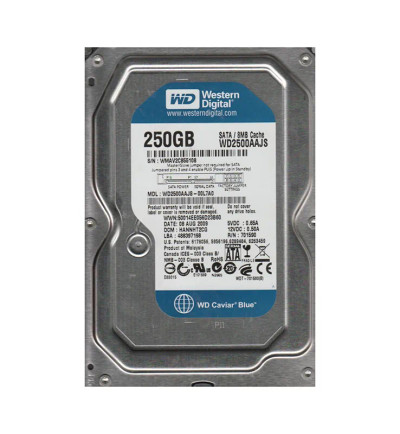 Western Digital Caviar Blue 250GB SATA Hard Drive 7200RPM 3.5-Inch - Compatible with ProLiant DL360p Gen8 Servers