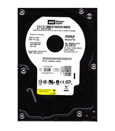 WD2500JB-57GVC0 - Western Digital 250GB 7200RPM EIDE 3.5-Inch HDD