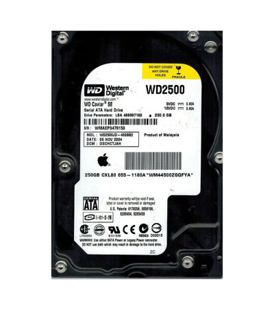 WD2500JD-40GBB2 - Western Digital 250GB 7200RPM SATA 3.5" 8MB HDD