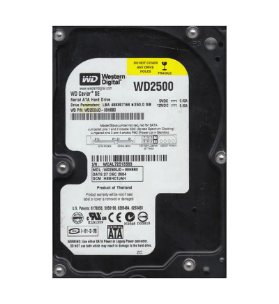 WD2500JD-98HBB0 - Western Digital 250GB 7200RPM SATA 8MB 3.5" HDD