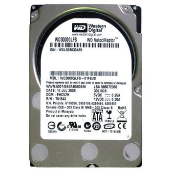 WD3000GLFS-01F8U0 - Western Digital 300GB 10000RPM SATA 3.5" HDD