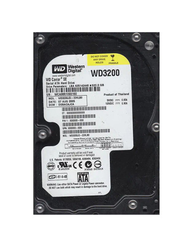 WD3200JD - WESTERN DIGITAL 320GB 7200RPM SATA 3.5" HDD