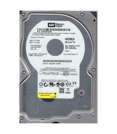 Western Digital Caviar SE 320GB SATA Hard Drive 7200RPM 3.5-Inch - WD3200JS-63PDB1 - Compatible with servers