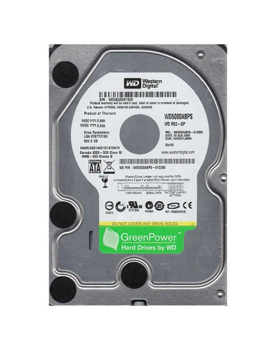 Western Digital RE2-GP 500GB SATA Hard Drive for Servers - 7200RPM, 3.5-Inch, 16MB Cache