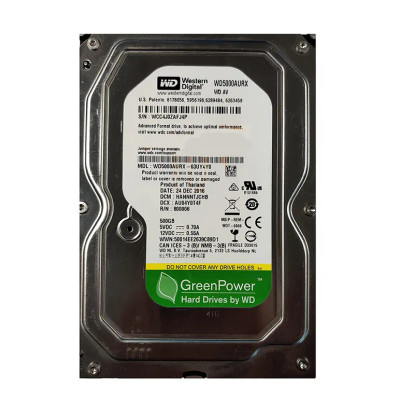 WD5000AURX - WESTERN DIGITAL 500GB 5400RPM SATA 3.5" HDD