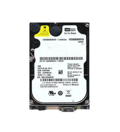WD5000BMVW-11AMCS4 - Western Digital 500GB 5400RPM USB 3.0 2.5" HDD