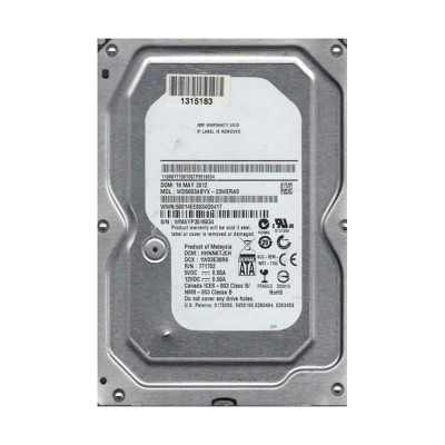 WD5003ABYX-23WERA0 - Western Digital 500GB 7200RPM SATA 3.5-Inch HDD