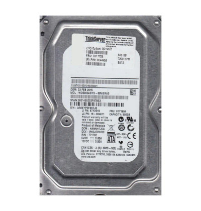 WD5003ABYX-88WERA0 - Western Digital 500GB 7200RPM SATA 3Gb/s 64MB 3.5" HDD