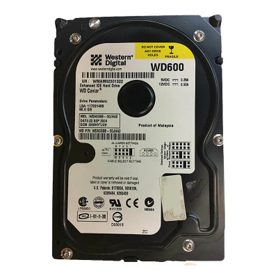 WD600BB-00JHA0 - Western Digital 60GB 7200RPM EIDE 2MB 3.5" HDD