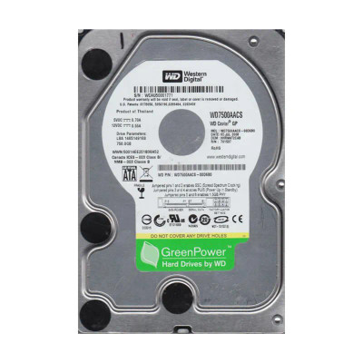 WD7500AACS-00D6B0 - Western Digital 750GB 7200RPM SATA 3.5" HDD