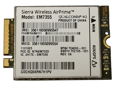 704030-001 - HP LTE/EVDO/HSPA+ 42Mbps NGFF 4G Card