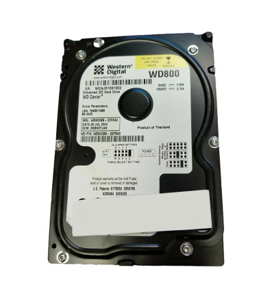 WD800BB-22FRA0 - Western Digital 80GB 7200RPM EIDE 2MB 3.5" HDD