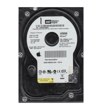 WD800BB-40JHC0 - Western Digital 80GB 7200RPM EIDE 2MB 3.5" HDD