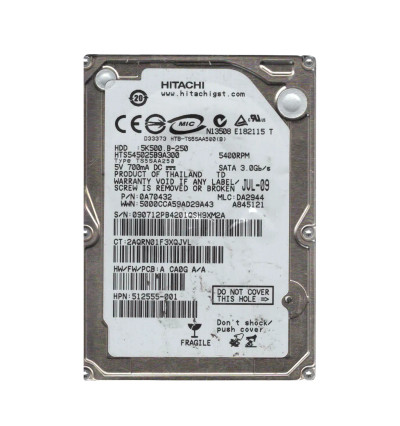 0A70432 - Hitachi 250GB 5400RPM SATA 8MB 2.5" HDD