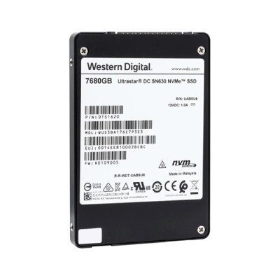 WUS3BA176C7P3E3 - Western Digital 7.68TB NVMe U.2 2.5" PCIe 3.1 SSD
