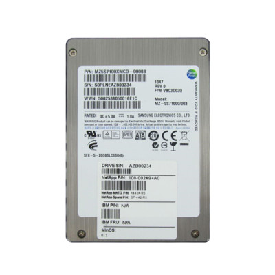 X442A-R5 - NETAPP 100GB SATA 3Gb/s 3.5" SSD