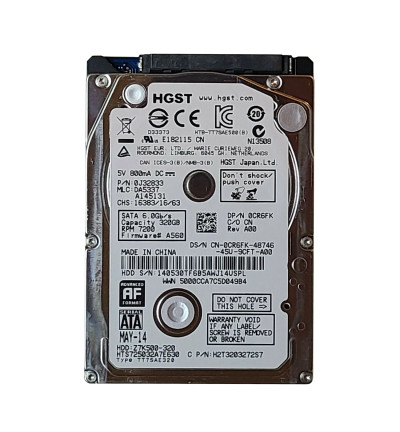 Z7K500-320 - Hitachi 320GB 7200RPM SATA 2.5" HDD