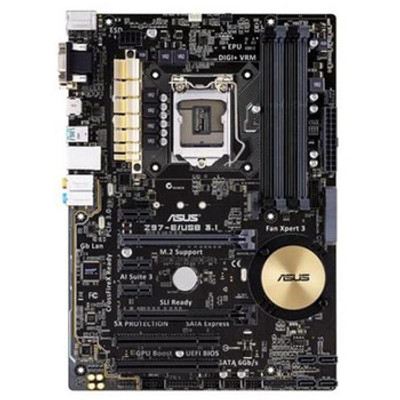 Z97-E/USB3.1 - ASUS LGA1150 Intel Z97 DDR3 Quad CrossFireX Quad SLI SATA3 USB3.1 M.2 SATA Express A GbE ATX System Board Motherboard