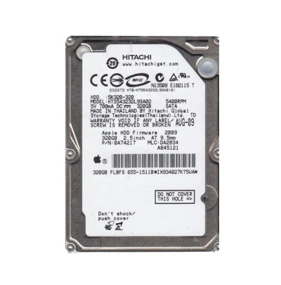 Hitachi 320GB 5400RPM SATA 2.5 Hard Drive for Travelstar - 0A74217