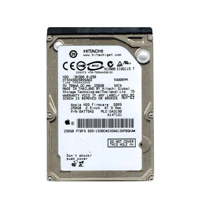 Hitachi 250GB 5400RPM SATA 2.5 Hard Drive for ProLiant DL360p Gen8 Servers