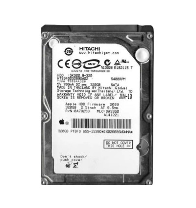 0A78253 - Hitachi 320GB 5400RPM SATA 8MB 2.5" HDD