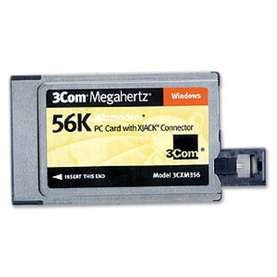 3Com Megahertz Xjack Connector 56K winModem PC Card for laptops - compatible with various models
