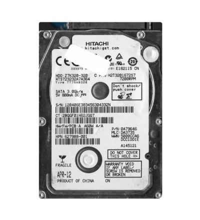 Hitachi 320GB 7200RPM SATA 2.5 Hard Drive for Travelstar - 0A79646