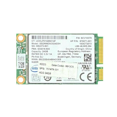 701479-001 - HP 24GB SATA 6Gb/s mSATA SSD