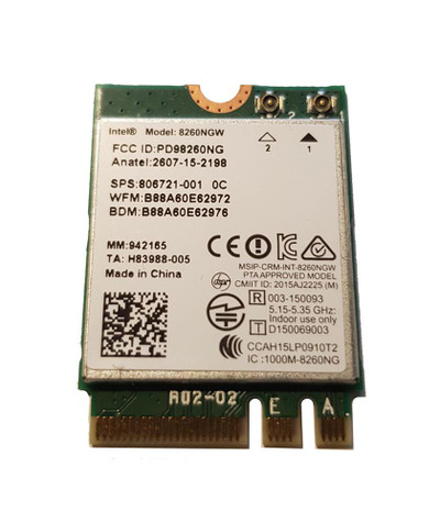 HP 806721-001 Wireless-AC 8260NGW Dual-Band Wifi + Bluetooth Card