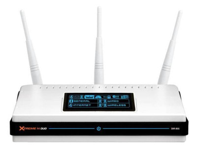 D-Link Xtreme N DIR-855 Wireless Router LAN/WAN 300Mb/s 5GHz Quadband - Compatible with IEEE 802.11g/a/u - Mounted in a