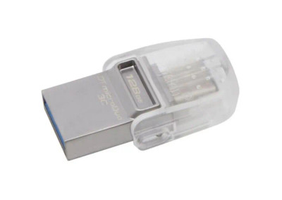 Kingston 128GB DataTraveler MicroDuo 3C USB 3.0 Flash Drive compatible with USB 3.0 devices