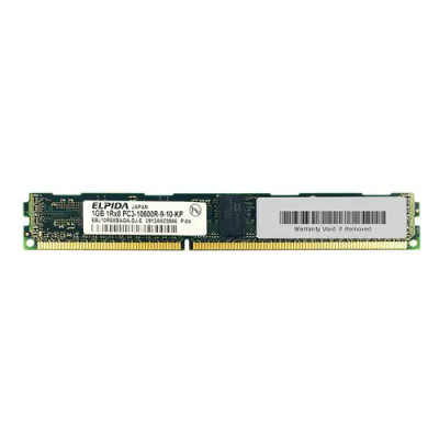 EBJ10RE8BAGA-DJ-E - Elpida 1GB DDR3-1333MHz PC3-10600 ECC Registered CL9 240-Pin DIMM Low Profile Memory Module