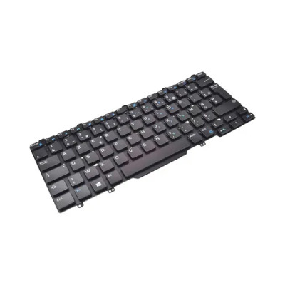 Dell French Azerty Keyboard for Latitude 14 E5450 E5470 5480 5490 E5490 - 83 Keys Single Point - FTTYH - Laptop Keyboard