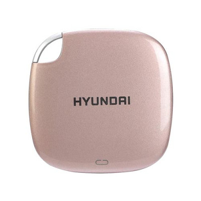 Hyundai 512GB External Solid State Drive Rose Gold for Data Storage and Backup