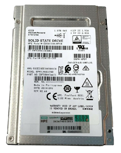 TOSHIBA KPM51MUG1T60 PM5-M 1.6TB SAS SSD 12Gb/s 3D NAND 2.5-Inch