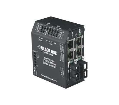 Black Box LBH240 Series 6-Port Fast Ethernet Network Switch for Rack-mountable Servers