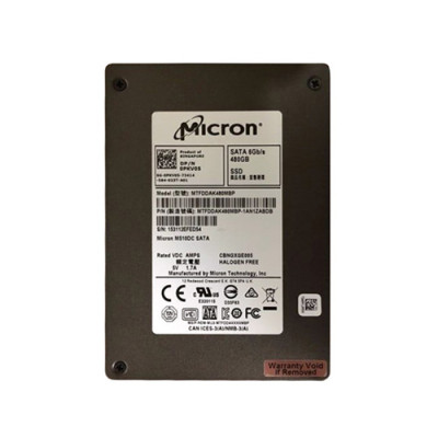 Micron RealSSD M510DC 480GB MLC SATA 6Gb/s SSD - MTFDDAK480MBP-1AN1ZABDB - 2.5-Inch Drive for Servers