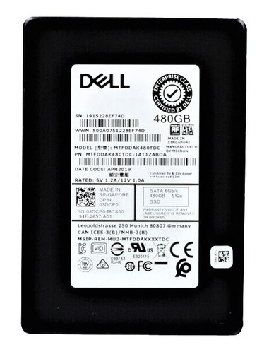 MTFDDAK480TDC-1AT1ZABDA - MICRON 480GB SATA 6Gb/s 2.5" SSD