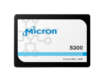Micron 5300 Max 960GB 3D NAND SED Solid State Drive - SATA 6Gb/s - TCG eSSC Encryption - 2.5 - Compatible with Servers