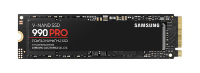 Samsung 990 PRO Series 2TB NVMe M.2 SSD V-NAND AES 256-bit Encryption - MZ-V9P2T0B/AM - Compatible with PCI Express 4.0