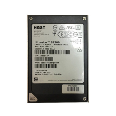 HGST Ultrastar DC SS200 400GB SAS 12Gb/s 2.5 SSD for Mixed Use SE - SDLL1DLR-400G-CAA1