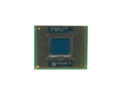 SL3PL Intel Pentium III 650MHz 100MHz FSB 256KB L2 Cache Notebook Processor for Socket 495 - Compatible with laptops