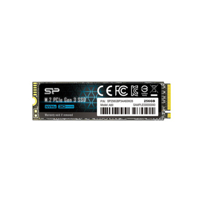 Silicon Power P34A60 256GB NVMe M.2 SSD for PCIe 3.0, Model SP256GBP34A60M28
